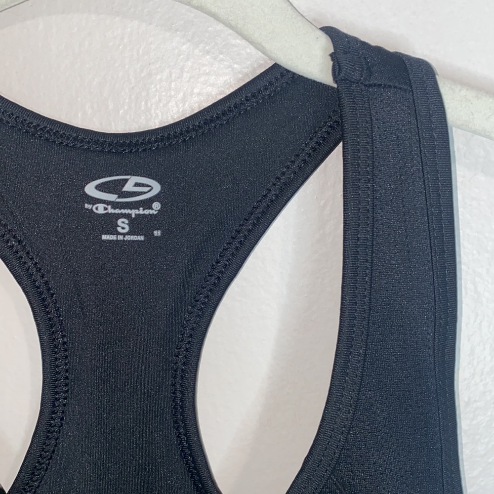 🌵Adorable Black Champion tank top with built in bra support! - Picture 6 of 7